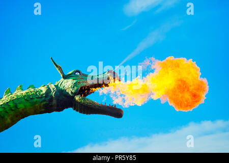 red on blue the dragon claws Ray Boswell Stock Photo - Alamy