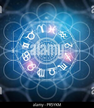 zodiac astrology symbols Stock Photo