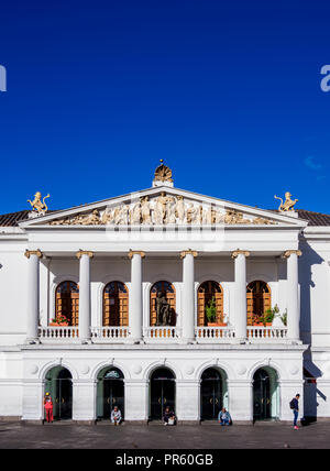 Sucre National Theater, Old Town, Quito, Pichincha Province, Ecuador Stock Photo