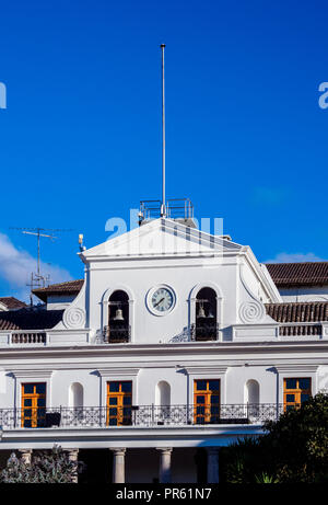 Carondelet Palace at Independence Square or Plaza Grande, Old Town, Quito, Pichincha Province, Ecuador Stock Photo