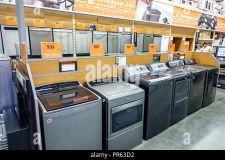 Miami Florida,The Home Depot Big-Box,inside interior,shopping shopper shoppers shop shops market markets marketplace buying selling,retail store store Stock Photo