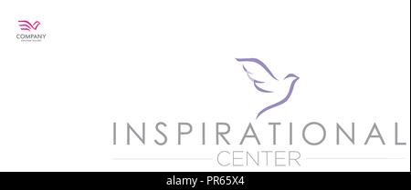 abstract bird logo illustration, animal rescue foundation , flying Dove logo, animal Bird sign,free Bird symbol, peace symbol Vector logo template Stock Vector