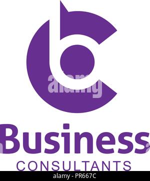 letter BC logo design vector illustration template, letter B and C logo vector Stock Vector
