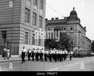 Anschluss Österreich 1938 an das Dritte Reich / Connection Austria 1938 to the Third Reich Stock Photo