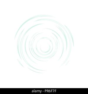 Circles on water surface. Vector illustration. Transparent texture. Dynamic wave. Stock Vector