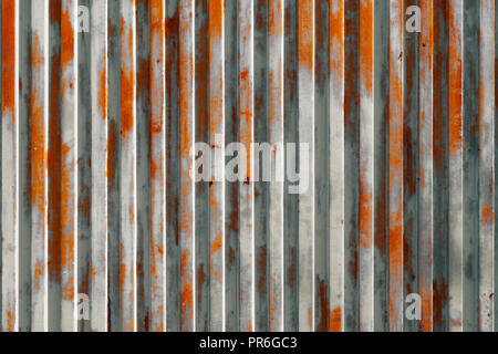 vintage background , rusty metal texture   old  garage door - Stock Photo