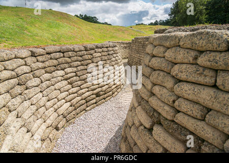 The trenches at Vimy Ridge in France Stock Photo