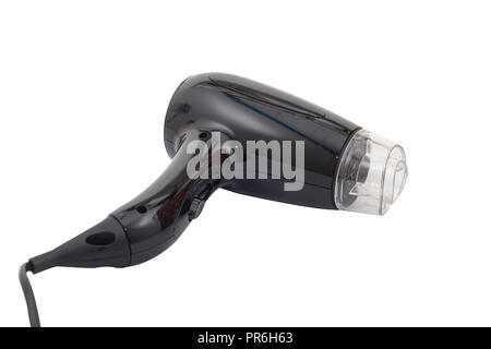 electric hairdryer in close up on white background Stock Photo