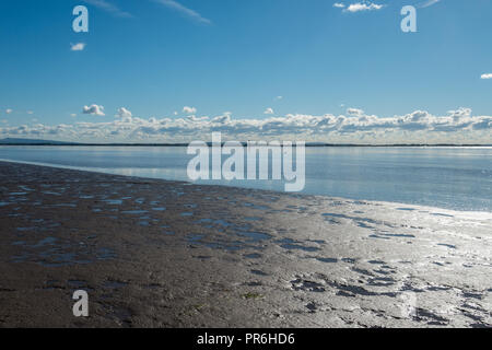 Afternoon sunlight in September at Lytham St Annes on the Fylde coast, Lancashire, England, UK without people. Stock Photo