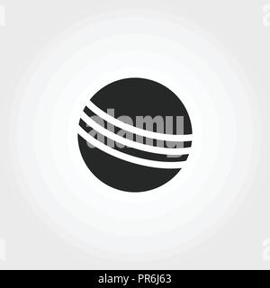 Ball icon. Monochrome style design from baby things collection. UI. Pixel perfect simple pictogram ball icon. Web design, apps, software, print usage. Stock Vector