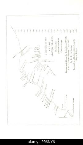 page 8 of 'Cabo de Arenas, or the Place of Sandy Hook in the old cartology, as indicated in the map of Alonzo Chaves . Reprinted  the New England Historical and Genealogical Register' . Stock Photo
