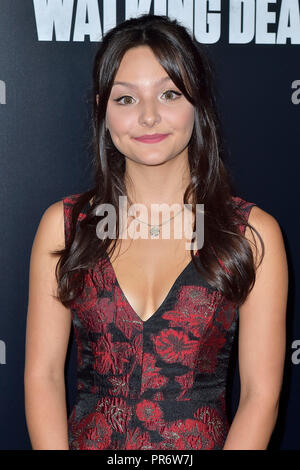 Cassady McClincy attending the AMC's 'The Walking Dead' Season 9