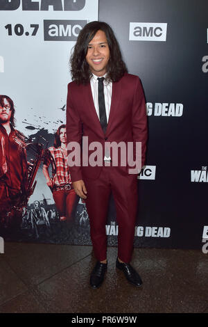 Gustavo Gomez attending the AMC's 'The Walking Dead' Season 9 premiere at DGA Theater on September 27, 2018 in Los Angeles, California. Stock Photo