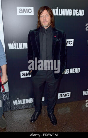 Norman Reedus attending the AMC's 'The Walking Dead' Season 9 premiere at DGA Theater on September 27, 2018 in Los Angeles, California. Stock Photo