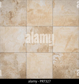 stone texture tile,  tiled background patchwork, brown Stock Photo