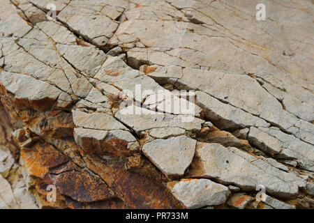 cracked rocks,  stone rock texture closeup  - Stock Photo