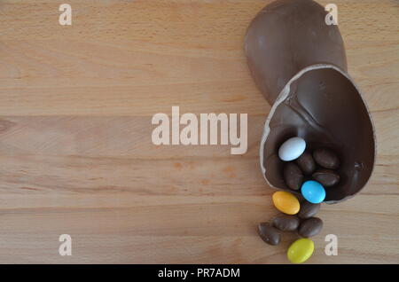 Chocolate Easter eggs Stock Photo