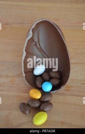 Chocolate Easter eggs Stock Photo