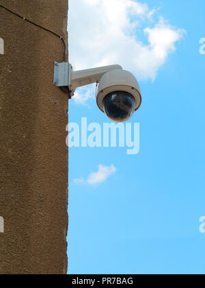 security camera on the wall Stock Photo