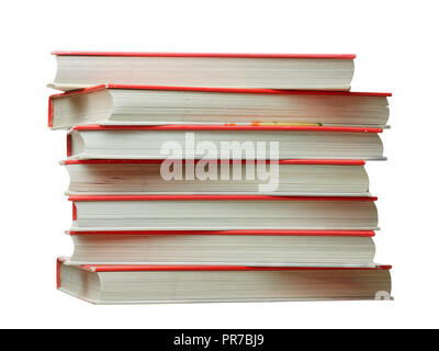 stack of books isolated on white Stock Photo
