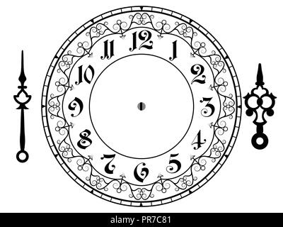 Vector vintage clock Stock Vector