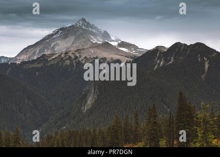 The scenic landscapes of the Elfin Lakes Trail in Whistler BC Canada. Stock Photo