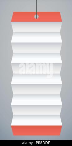 INFOGRAPHICS element abstract design menu list unwrap template Stock Vector