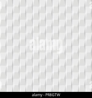 White geometric circular abstract seamless pattern background Stock Vector