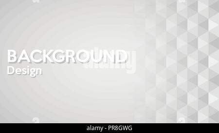 White hexagon abstract backgrounds vector design for presentations Stock Vector