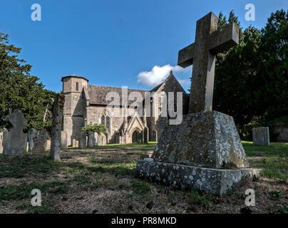 St. Nicholas' church, Fyfield, Oxfordshire, UK Stock Photo