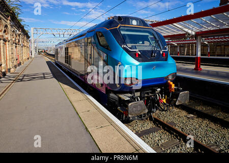 Class 68 diesel engine number 68030 in nearly new condition at Crewe railway station Stock Photo