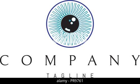 Eye vector logo image Stock Vector