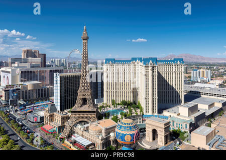 Las Vegas strip skyline in Nevada