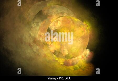 Abstract fractal texture with circle. Fantasy fractal texture. Digital art. 3D rendering. Computer generated image Stock Photo