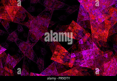 Pink purple glowing pattern. Fantasy fractal texture. Digital art. 3D rendering. Computer generated image Stock Photo