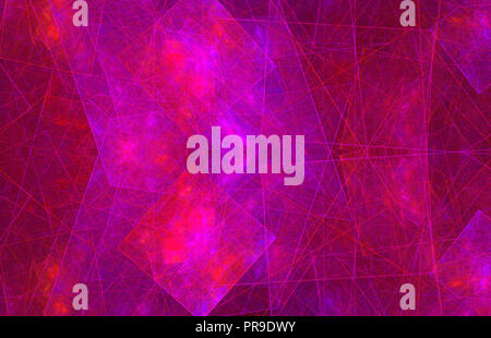 Pink purple glowing pattern. Fantasy fractal texture. Digital art. 3D rendering. Computer generated image Stock Photo
