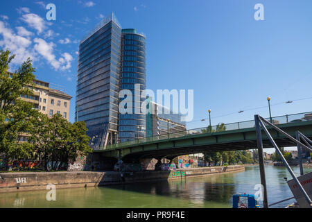 Uniqa Tower Vienna Austria Stock Photo