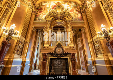 The Palais Garnier (Opera Garnier) in Paris, France. It was originally called the Salle des Capucines Stock Photo