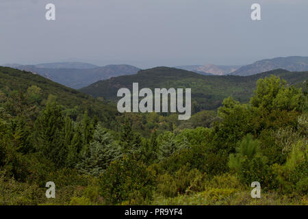 Beautiful countryside September. Southern Sardinia, Italy Stock Photo