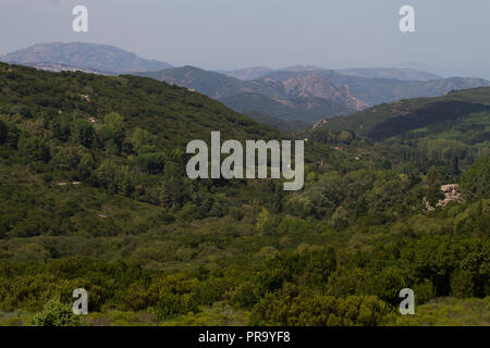 Beautiful countryside September. Southern Sardinia, Italy Stock Photo