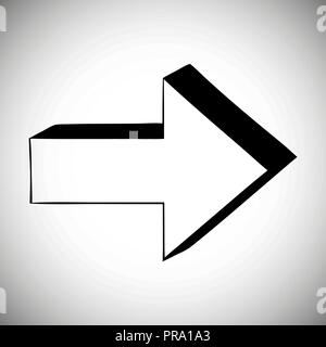 Next black arrow Stock Vector