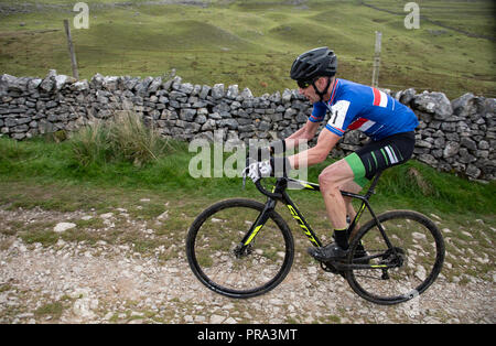 3 Peaks Cyclocross, Yorkshire Dales, UK. Stock Photo