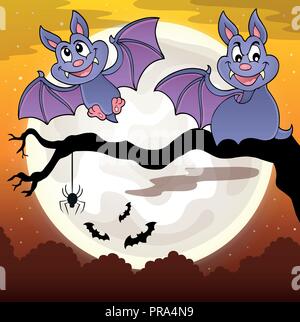 Bats theme image 8 - eps10 vector illustration. Stock Vector