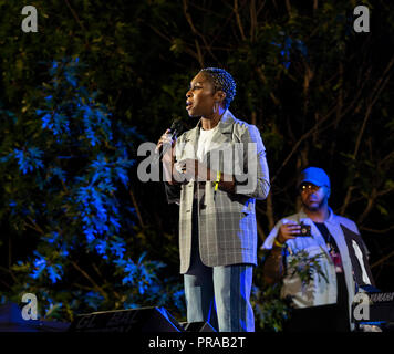 Cynthia Erivo performs on stage Stonewall Day 2024 in the Public Square ...