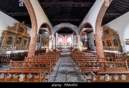 LA GOMERA, SPAIN - AUGUST 18: The Iglesia De La Asunción church (Church of the Assumption) is seen from inside in San Sebastián de la Gomera on August 18, 2018 in La Gomera, Spain. This is the largest and oldest church on the island. Stock Photo