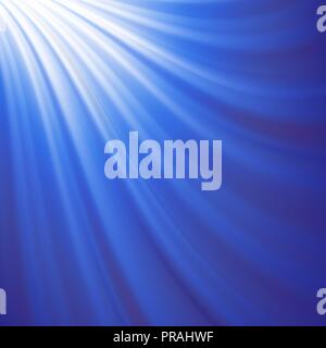 Blue Wave Blurred Background. Water Pattern Stock Vector