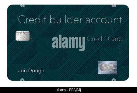 Here is a credit card that will help you rebuild your credit rating. This is a credit builder account credit account. It is a secured card and offers  Stock Photo