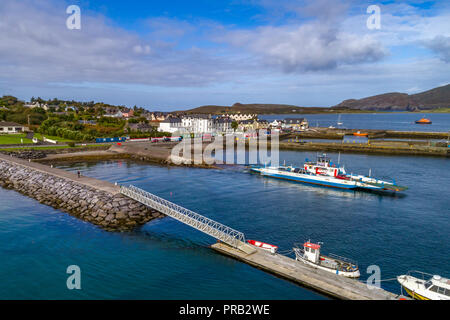 Valentia Island car and passenger ferry at Knightstown, County Kerry Ireland Stock Photo