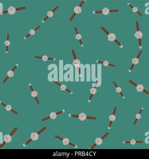 Wristwatch pattern background Stock Vector