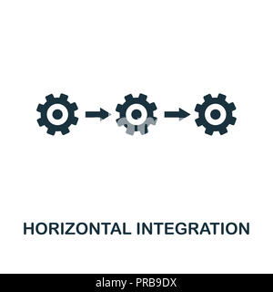 Horizontal Integration icon. Simple style design from industry 4.0 collection. UX and UI. Pixel perfect premium horizontal integration icon. For web d Stock Photo